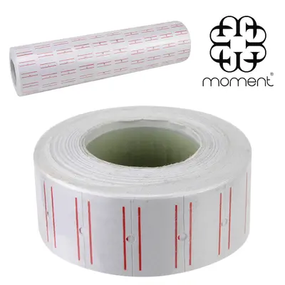 ETIQUETA BRANCA PARA ETIQUETADORA 10 ROLOS 6000 ADESIVOS 21X12MM