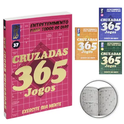 LIVRO PALAVRAS CRUZADAS 365 JOGOS