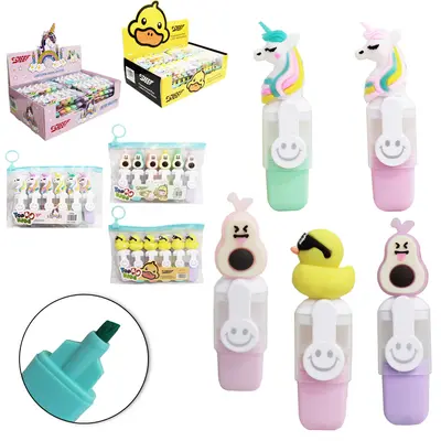 CANETA MARCA TEXTO TOP KIDS COM 6 PECAS DP PLAY