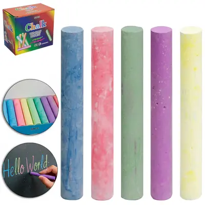 GIZ COLORIDO CHALK COM 50 PECAS