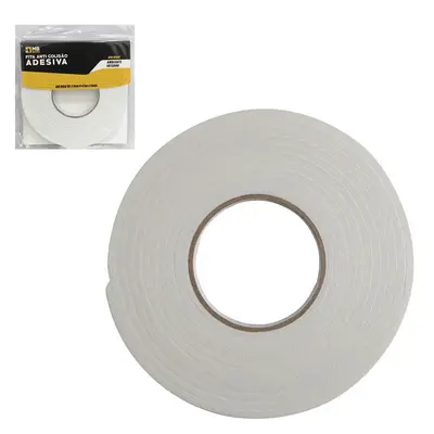 FITA ANTI COLISAO ADESIVA DE ESPUMA USO GERAL AMBIENTE INTERNO ROLO 2CMX4,5MX5MM MB TOOLS