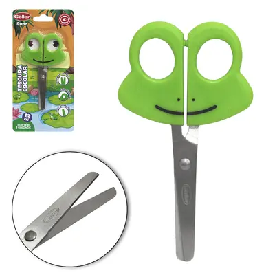 TESOURA ESCOLAR DE INOX SAPO 5'' 13CM