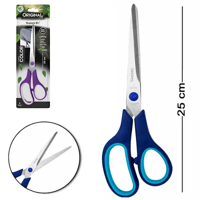 TESOURA MULTIUSO DE INOX COLOR 9½'' 25CM
