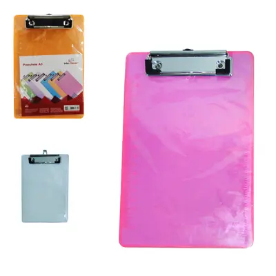 PRANCHETA DE ACRILICO A5 TRANSCOLOR COM PRESILHA