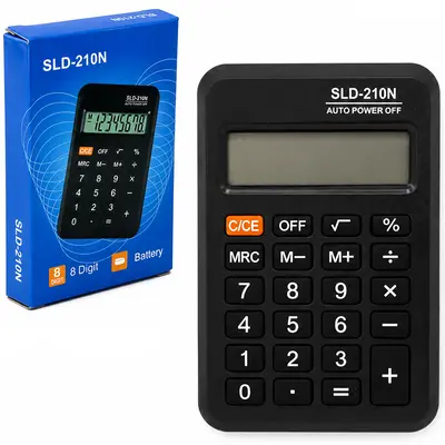CALCULADORA ELETRONICA 8 DIGITOS A BATERIA 10X6,5CM