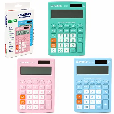 CALCULADORA ELETRONICA 12 DIGITOS A BATERIA / SOLAR 17X11CM