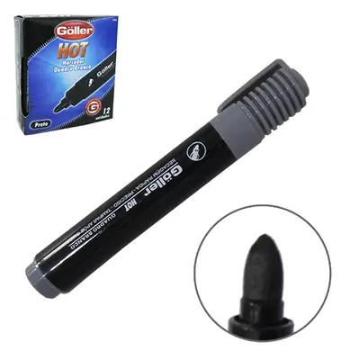 MARCADOR PRETO HOT PARA QUADRO BRANCO COM 12 PECAS