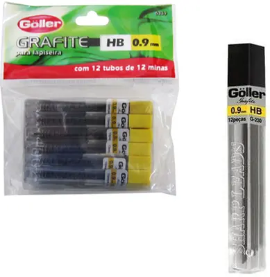 GRAFITE PARA LAPISEIRA HB 0.9MM COM 12 TUBOS