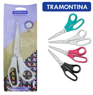 TESOURA DE USO GERAL DE INOX 8'' CABO COLORS NA CARTELA