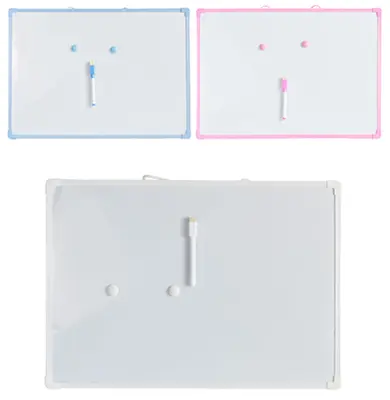 QUADRO/ LOUSA BRANCA MAGNETICA 50X35CM COM 2 IMAS + CANETA COM APAGADOR