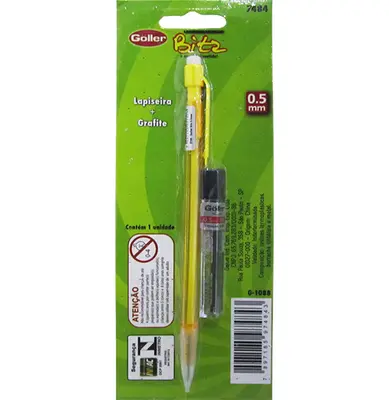 LAPISEIRA BITZ COLORS 0.5MM COM 1 TUBO DE GRAFITE NA CARTELA