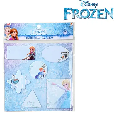 BLOCO DE ANOTACAO STICKER ADESIVO SORTIDAS COM 120 FOLHAS COLORS FROZEN