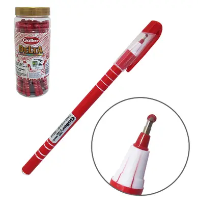 CANETA ESFEROGRAFICA VERMELHA DELTA 1,0MM COM 24 PECAS