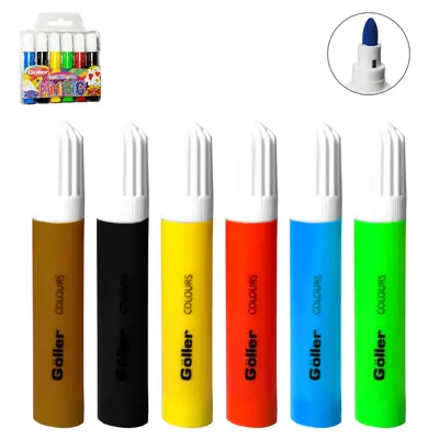 CANETA HIDROGRAFICA / HIDROCOR MINI BIG COM 6 PECAS