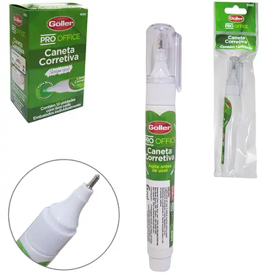 CANETA CORRETIVA PRO OFFICE 6ML NA SOLAPA