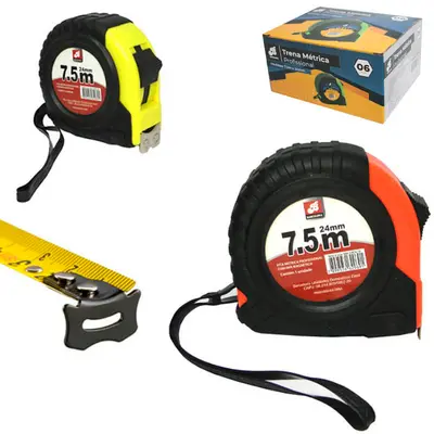TRENA AUTOMATICA COM PONTA IMANTADA E 2 TRAVAS 7,5MX24MM DP PLAY