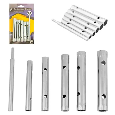 JOGO DE CHAVE PARA VELA CAIXA TUBULAR COM 5 PECAS + BARRA EXTENSORA