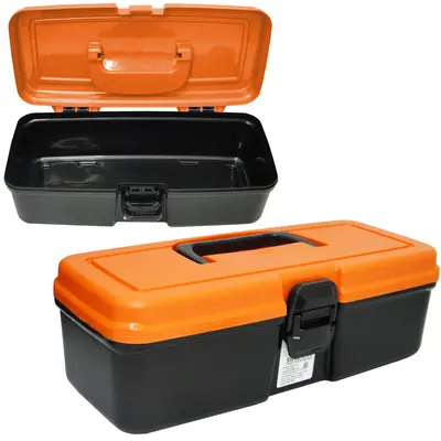 MALETA DE PLASTICO FERRAMENTA NITRONFORT LARANJA 29X14X9,8CM