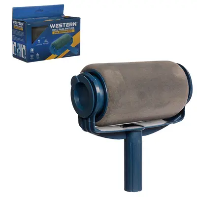 ROLO DE ESPUMA PARA PINTURA COM RESERVATORIO + CABO PLASTICO 500ML 20X19,5CM