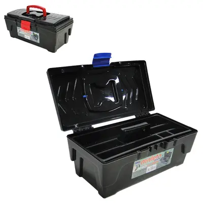 MALETA DE PLASTICO FERRAMENTA COM BANDEJA 32,5X17,5X14,5CM
