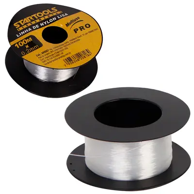LINHA DE NYLON LISA MULTIUSO CARRETEL PRO 100MTSX0,2MM