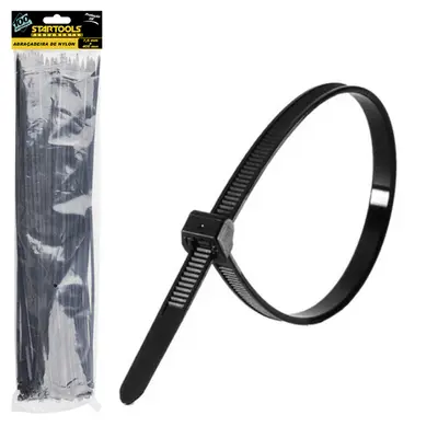 ABRACADEIRA DE NYLON PRETO PRO COM 50 PECAS 7,6X400MM