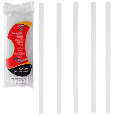 REFIL DE COLA QUENTE GROSSO BASTAO 1KG COM 36 PECAS 11,2MMX30CM