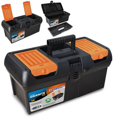 MALETA DE PLASTICO FERRAMENTA GRANITE PRO 16''