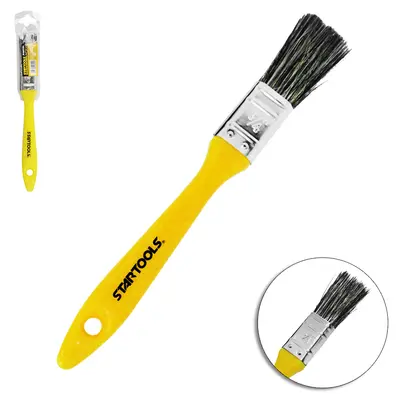 PINCEL/TRINCHA P/PINTURA CB. PLASTICO AMARELO ¾'' 19MM