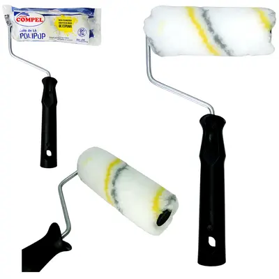 ROLO DE LA DE CARNEIRO PARA PINTURA CABO METAL/PLASTICO POLIPOP 9CM
