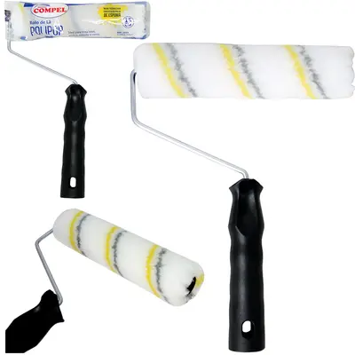 ROLO DE LA DE CARNEIRO PARA PINTURA CABO METAL/PLASTICO POLIPOP 15CM
