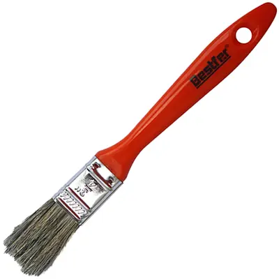 PINCEL / TRINCHA PARA PINTURA CABO PLASTICO LARANJA ¾'' 19MM