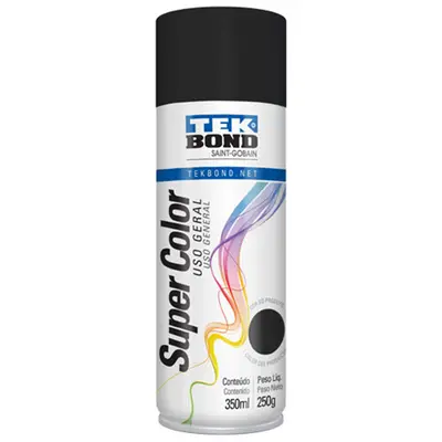 TINTA SPRAY USO GERAL PRETO FOSCO 350ML/250G