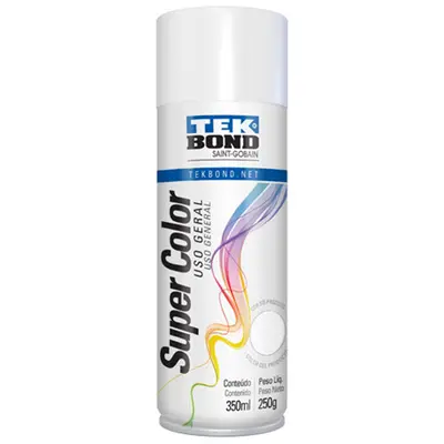 TINTA SPRAY USO GERAL BRANCO BRILHANTE 350ML/250G