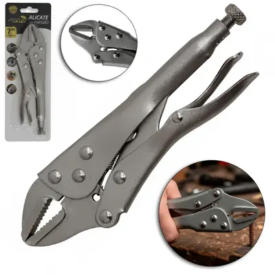 ALICATE DE PRESSAO MORDENTE RETO 7'' PREMIUM TOP CASA