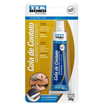 ADESIVO / COLA DE CONTATO ALTO DESEMPENHO 30G NA CARTELA