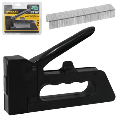 GRAMPEADOR PARA TAPECEIRO 4-6-8 COM 100 GRAMPOS DE 8MM PRO