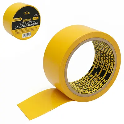 FITA ADESIVA DE DEMARCACAO AMARELA 150 MICRONS 48MM X 15M