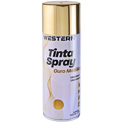 TINTA SPRAY USO GERAL OURO METALICO 400ML / 250G