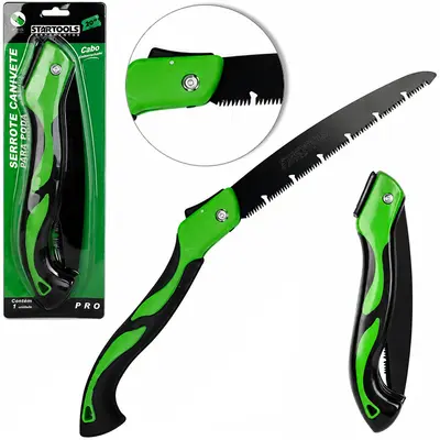 SERROTE CANIVETE DE PODA DOBRAVEL COM TRAVA DE SEGURANCA + CABO EMBORRACHADO PRO 20'' 470MM