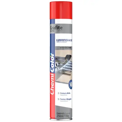 GRAFITE SPRAY LUBRIFICA A SECO CHEMI COLOR 250ML / 110G