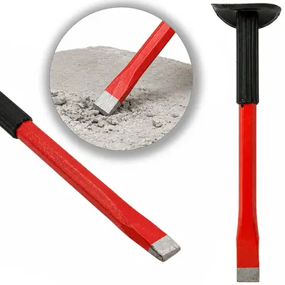 TALHADEIRA DE ACO CHATA CABO EMBORRACHADO PROTETOR DE MAO 240X16MM