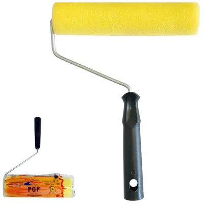 ROLO DE ESPUMA PARA PINTURA CABO METAL/PLASTICO POP 23CM