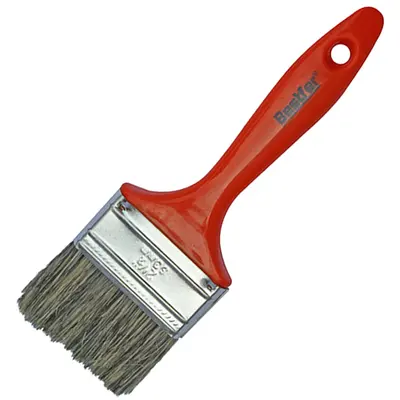 PINCEL / TRINCHA PARA PINTURA CABO PLASTICO LARANJA 2½'' 65MM