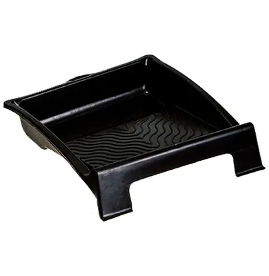 BANDEJA DE PLASTICO PARA PINTURA PEQUENA PRETO 23X23X6CM