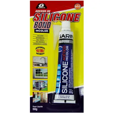 ADESIVO / COLA DE SILICONE BOND INCOLOR 50G