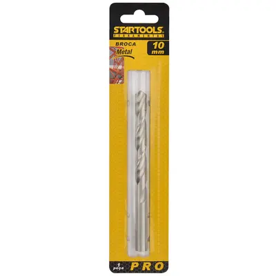 BROCA DE ACO RAPIDO PARA METAL PRO 10MM