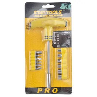 CHAVE TIPO T COM 5 BITS + 6 CANHAO / SOQUETE E ADAPTADOR PRO NA CARTELA