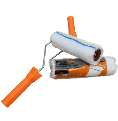ROLO DE LA SINTETICA PARA PINTURA CABO METAL / PLASTICO 23CM