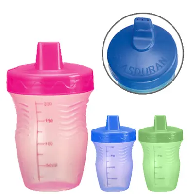 COPO BABY COM BICO DE PLASTICO CHUQUINHA 200ML